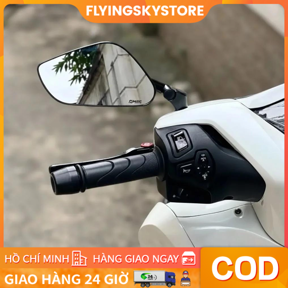Kính Chiếu Hậu Vuông Gắn Chân Gương Xe Máy [ Một cặp ]-màu xanh da trời Giá 270,000 Đồng*Miễn phí vận chuyển