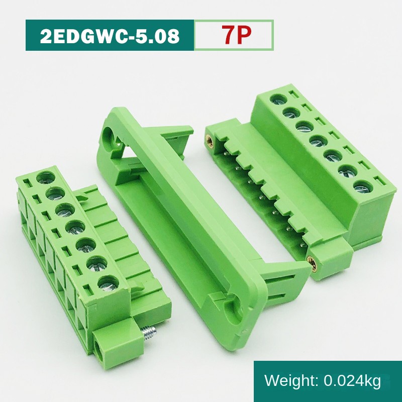 2EDGWC-5.08 - Bộ Lắp Ghép 7P Đầu Nối Xuyên Tường | Cắm Rút | 2P-24P | Khoảng Cách 5.08mm | 300V/10A | Khung Cố Định Mặt Bích | Giải Pháp Kết Nối Công Nghiệp