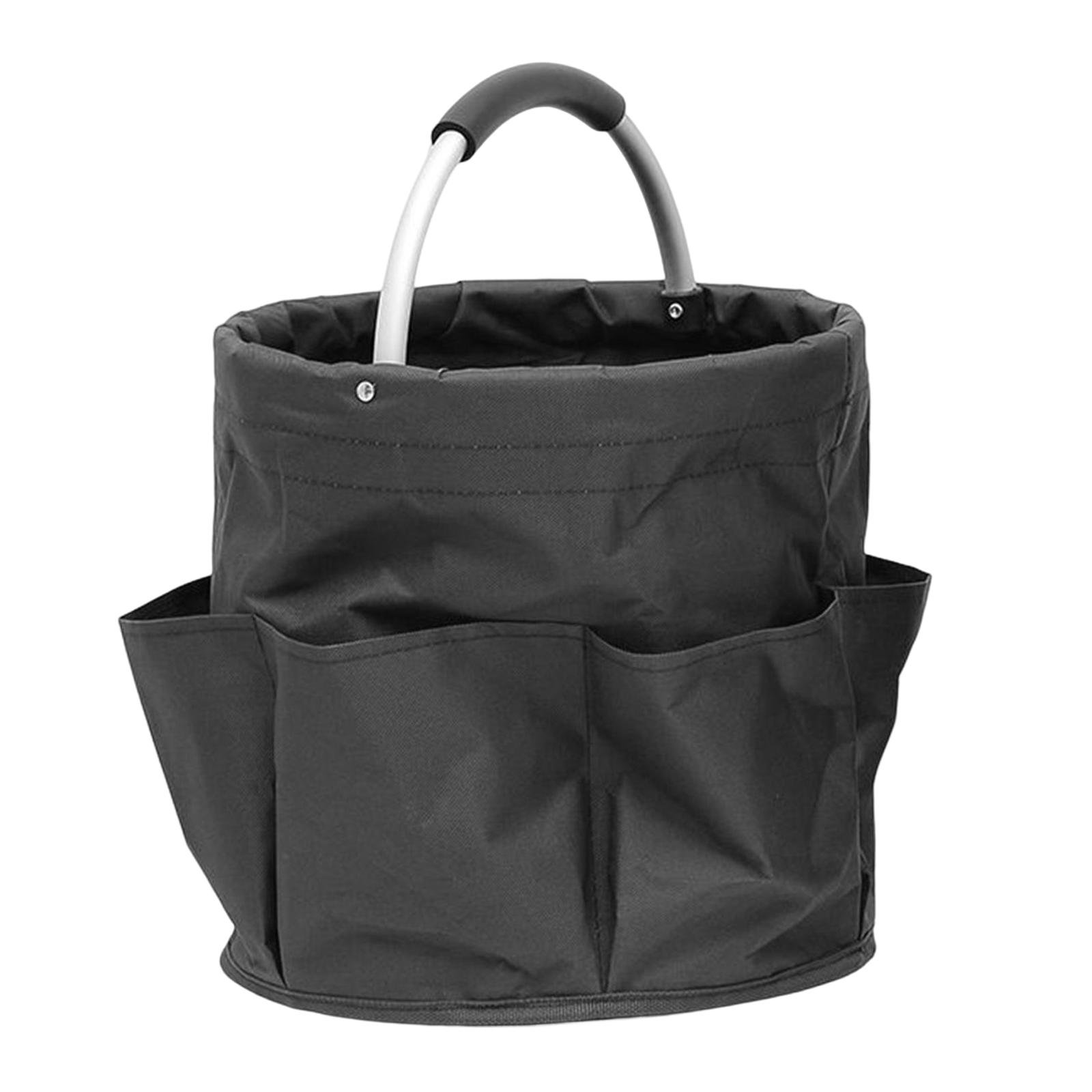 Camping Picnic Basket Space Saving Scratch Resistant Market Basket Bag Picnic Hamper for Hiking Gardening Day Trip Theme Park