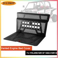 JULYHOT UTV Rear Engine Bed Cover Compatible With Polaris RZR XP 1000   RZR XP Turbo 2014-2023 Vented Engine Cover