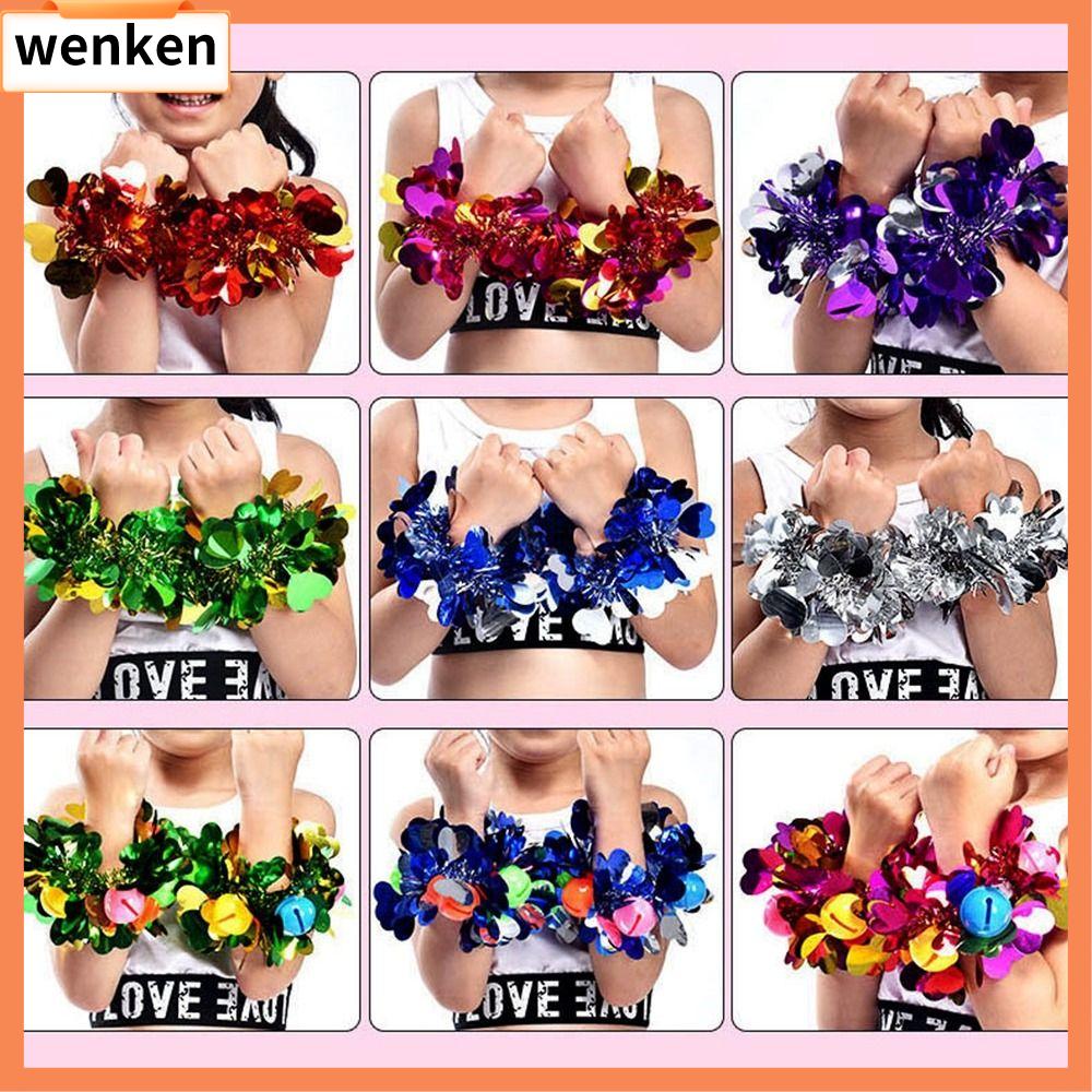 WENKEN 4pcs/2pairs Nhựa xử lý Đôi lỗ xử lý Ưa thích Bữa Tiệc khiêu vũ Trang Trí Cổ vũ Cổ Vũ Bóng Cheerleader Pompoms Câu lạc bộ Thể Thao Cung Cấp