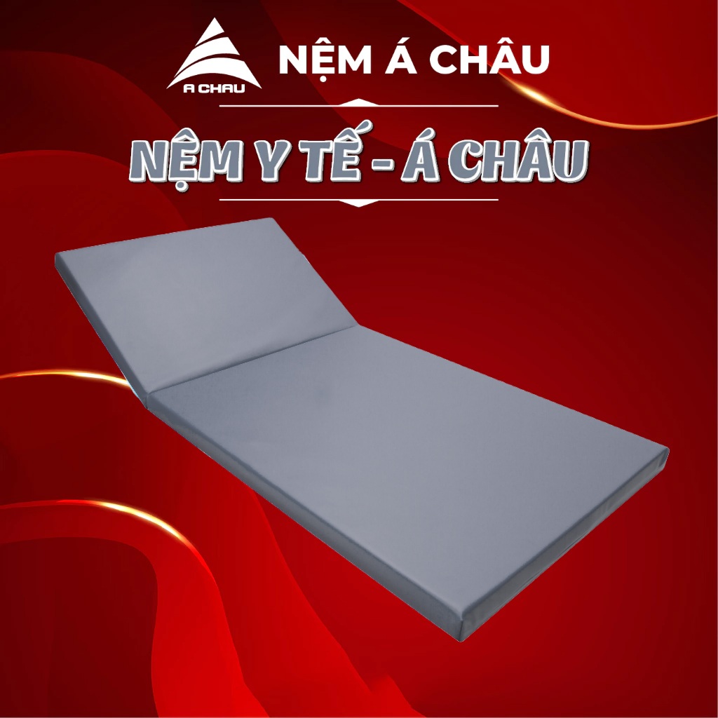 Nệm cho giường Y Tế Á Châu Vỏ ngoài bọc da, độ dày 8cm – Cấu tạo Memory Foam, dùng cho chăm sóc sức khoẻ tại nhà
