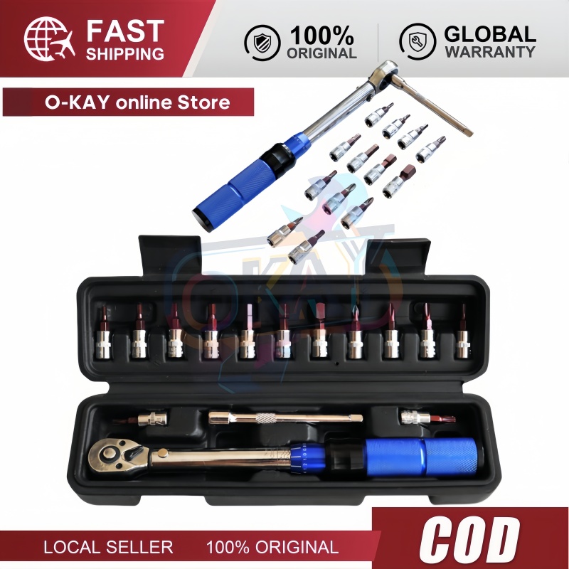  Cờ lê mô-men xoắn nhả nhanh chính xác cao đặt trước 2-24N.m chỉnh được 1 4 inch sửa chữa xe đạp ô tô 