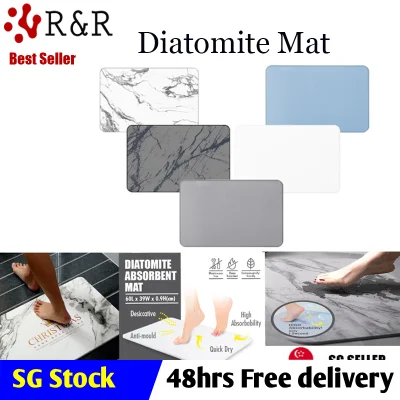 Bath Mat/Diatomite Mat /Anti-Slip Highly Absorbent Bathroom Floor Mat /Diatomite Absorbent Mat/[Diatomite Coaster (buy 1 free 2=3 Pieces)]Anti-slip Breathiable Coaster
