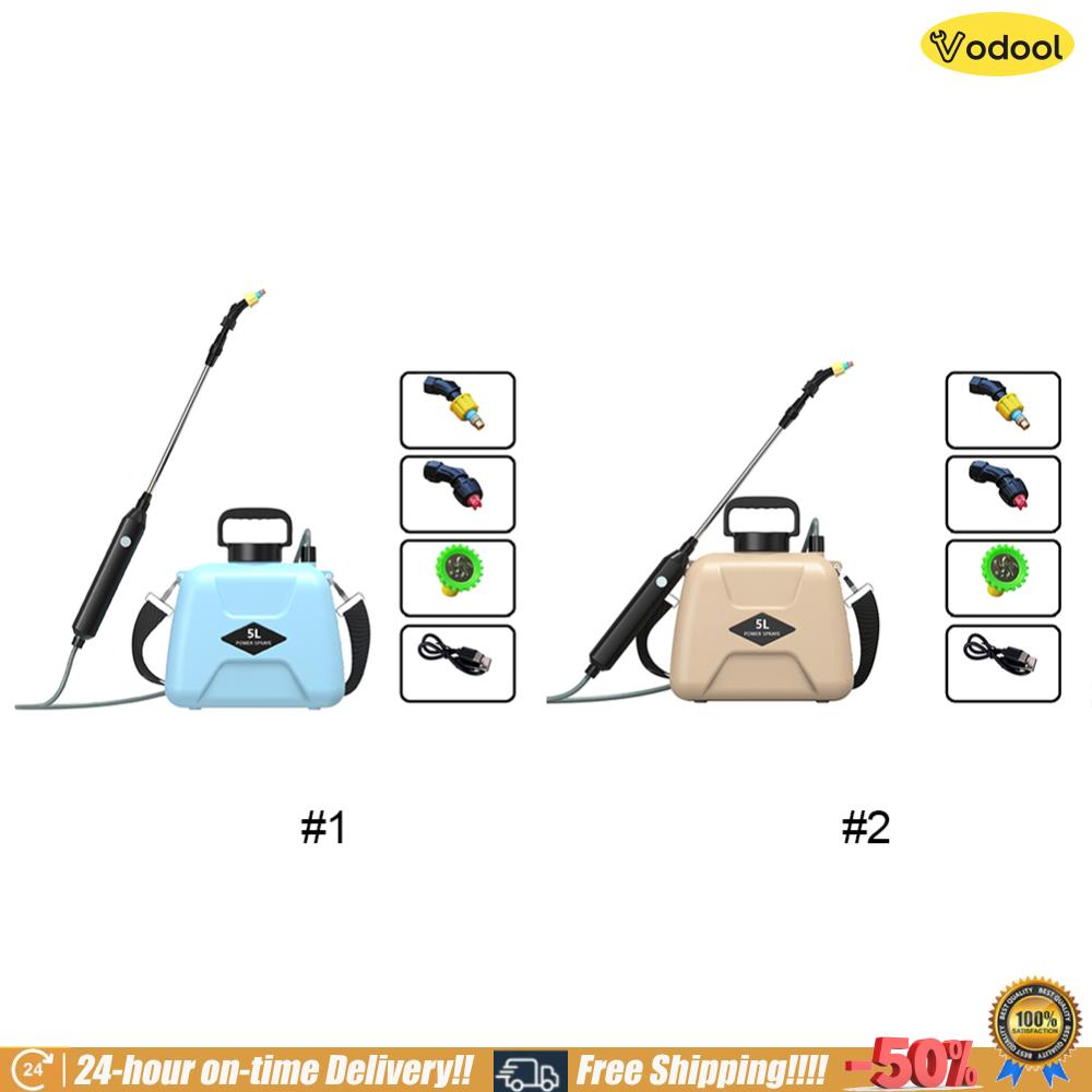 [Vodool]Electric Garden Sprayer 5L Rechargeable with Telescopic Handle and 2 Spray Modes for Lawn, Garden, and Cleaning Applications Harga  65 Ringgit*Penghantaran Percuma