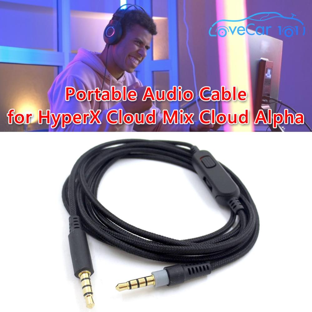 2m 3.5mm Male Audio Cable for HyperX Cloud Mix Cloud Alpha Headphone Headset ราคา 180 บาท*ส่งฟรี