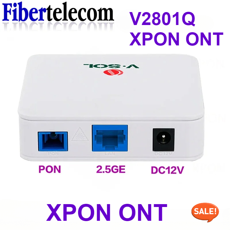 Vsol 2.5GB xpon ONT v2801q epon GPON onu SC nối Pon mô-đun hgu PPPoE IPoE 802.3ah Gigabit OLT