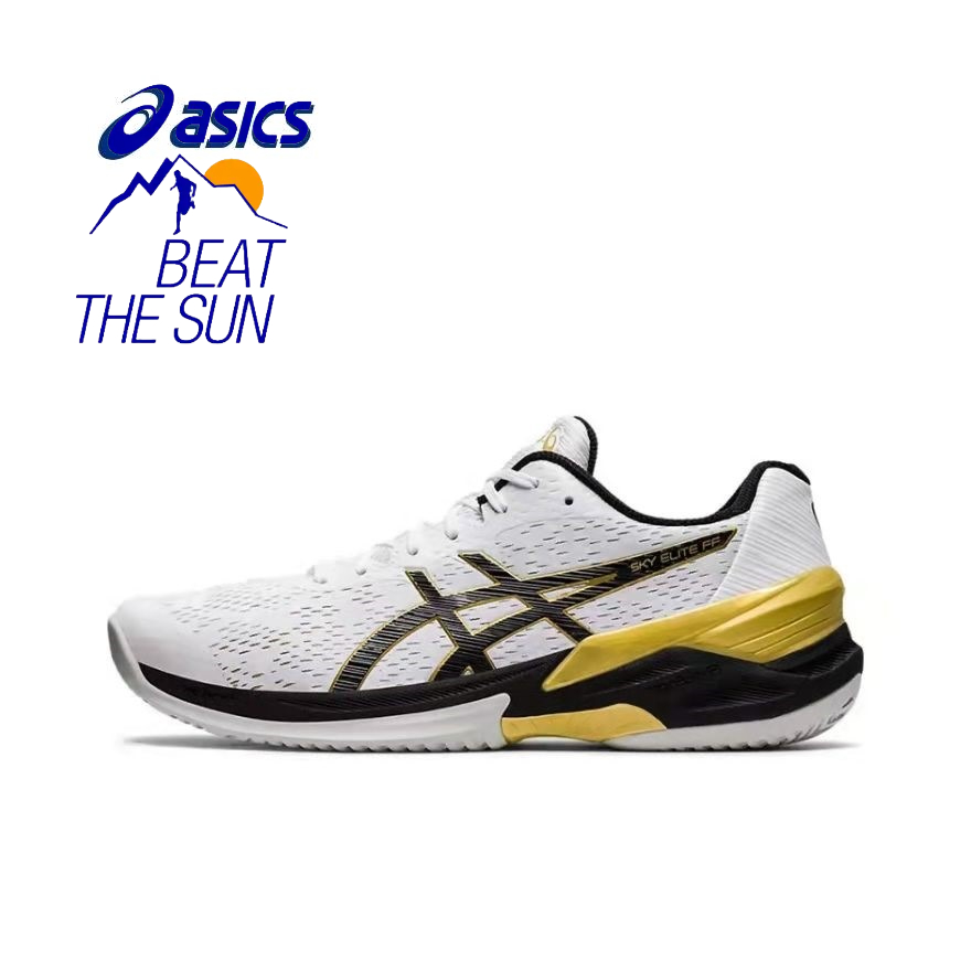 Asics Sky Elite FF White Volleyball Shoes - Non-Slip, Breathable