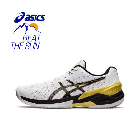 Asics Sky Elite FF White Volleyball Shoes - Non-Slip, Breathable