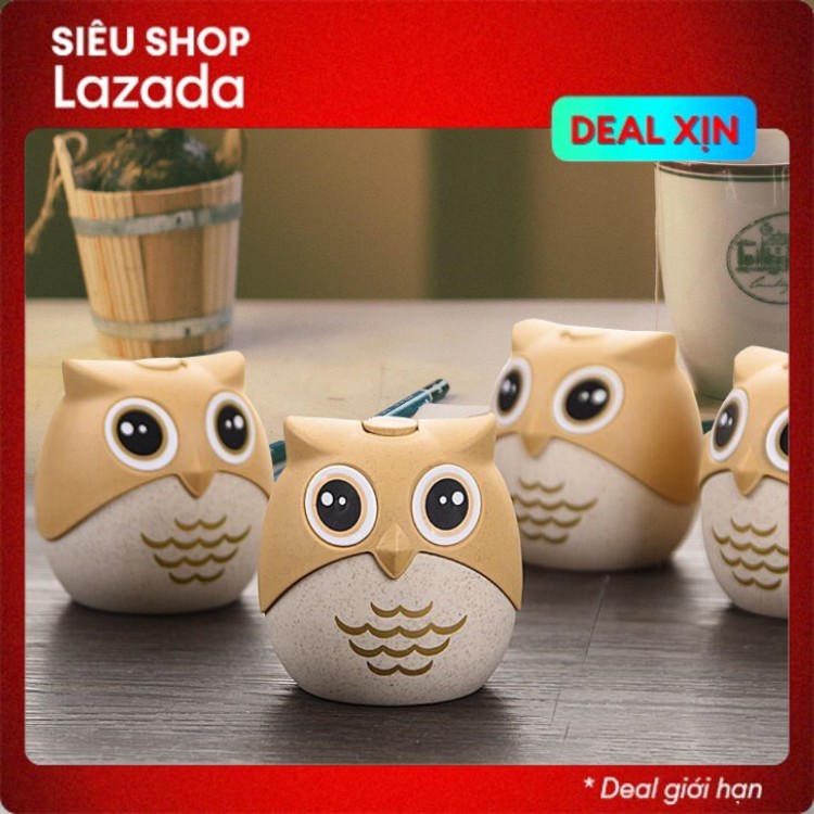 Hũ Ống Đựng Tăm Xỉa Răng Đẹp Hình Con Cú - Lọ Tăm Decor Ấn Tự Động Thông Minh