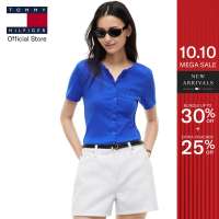 TOMMY HILFIGER Slim Button Front T-Shirt Womens