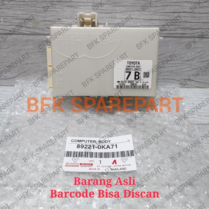 ECU Computer Komputer Body Modul BCM Innova Reborn - Fortuner VRZ 89221-0KA71 Original Asli Harga 2,350,000 rupiah*Gratis Ongkir