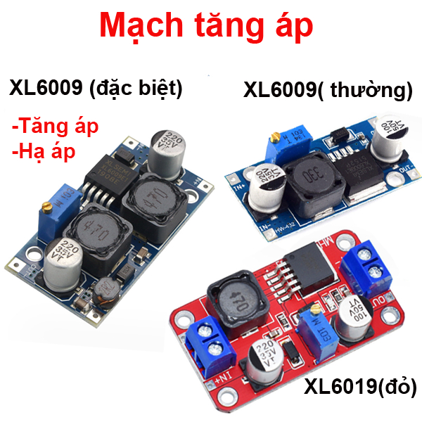 Mạch tăng áp, mạch nâng áp xl6009, xl6019 4a