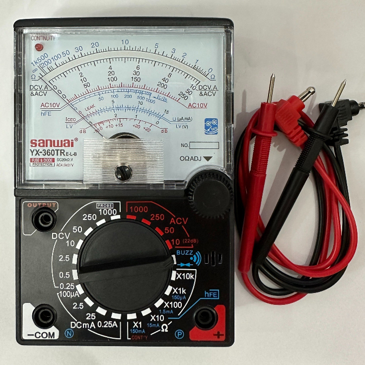 (Có Đèn &Loa) Đồng Hồ Đo Điện Vạn Năng SANWAI YX-360TR-ELB Có Đèn Và Loa Báo Đo Thông Mạch BH 3Tháng