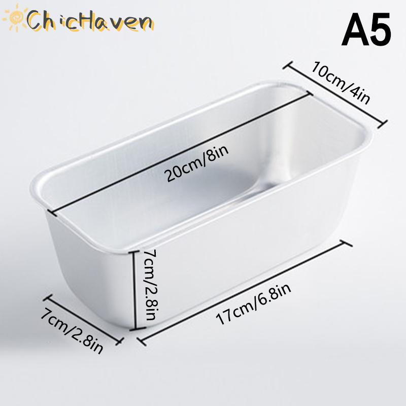 ChicHaven Khuôn nướng bánh mì nướng hình chữ nhật khuôn bánh bánh mì khay sâu món nướng bánh pho mát khuôn Brownie khuôn phụ kiện nhà bếp