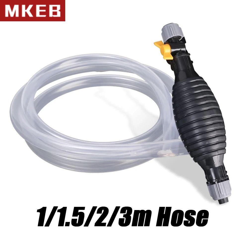 MKEB MALL Phổ thông Bơm dầu khí cầm tay An toàn Hướng dẫn sử dụng Bơm hơi cầm tay Bơm chuyển nhiên liệu bằng tay Với ống mềm bền Bơm nhiên liệu ô tô Dầu