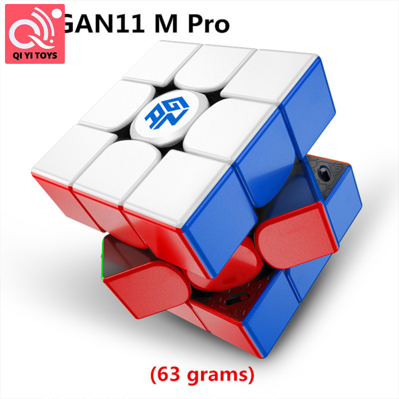Gan 11M Pro khối rubik tốc độ từ tính Frosted Stickerless Câu Đố Chuyên Nghiệp Gan Cubes
