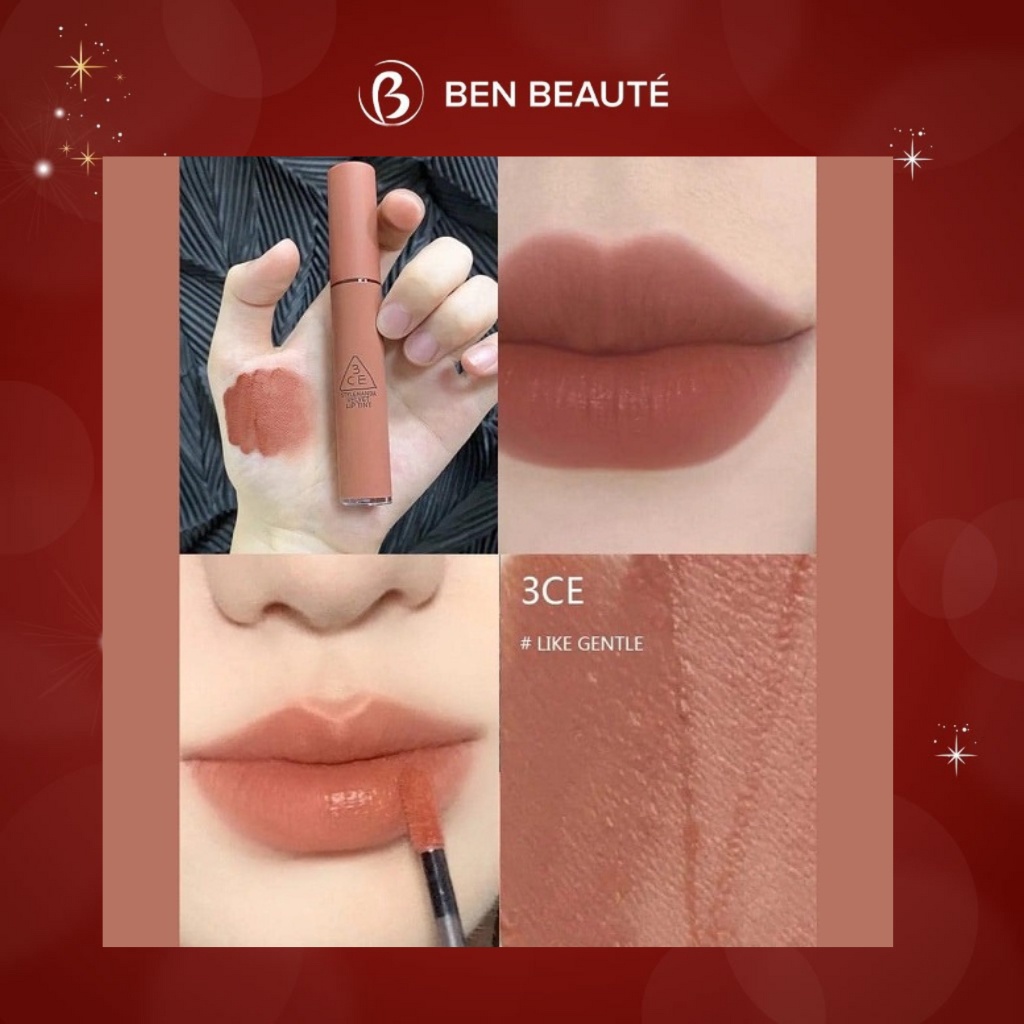 Son Kem Lì 3CE Mịn Màng Như Nhung 3CE Velvet Lip Tint 4g New 2022