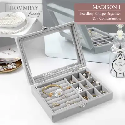 [HOMMBAY Beauty] MADISON Jewellery Jewelry Tray Storage Display Box Organizer Organiser Rings Earrings Bracelets Container