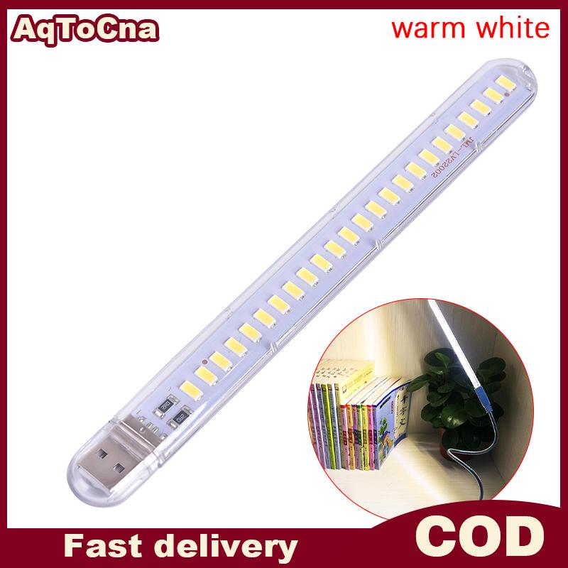 AqToCna 5V 12W USB LED ánh sáng ban đêm 24 Led USB đọc sách bảng đèn cuốn sách đèn