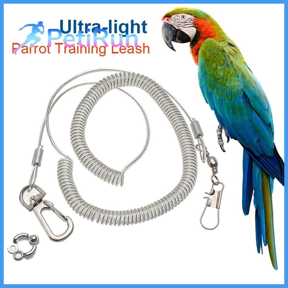 PETIRUN Huấn luyện chim   Macaw   atiel   Chim vẹt  Dây xích huấn luyện bay   Vòng đeo chân chống cắn   Dây linh hoạt siêu nhẹ