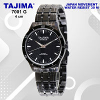 Jam Tangan Analog Pria Tajima Premium 7001 Black Edition Original Stainless Steel Anti Air 30 Meter Garansi 1 Tahun + Free BOX