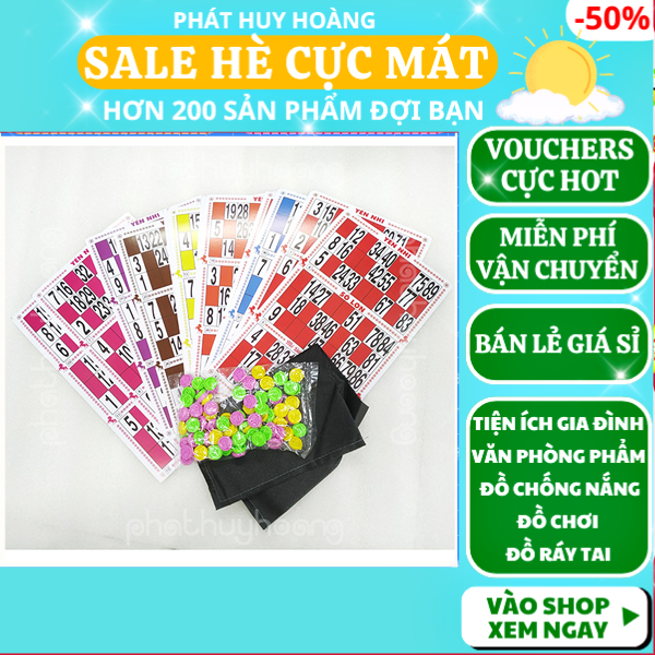 [HCM]Bộ đồ chơi lô tô bằng nhựa  ✓Gía rẻ ✓Giải trí ✓trò chơi loto ✓ Phát Huy Hoàng