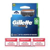 Gillette Fusion5 ProGlide Manual Razor Cartridge Refills 4pcs