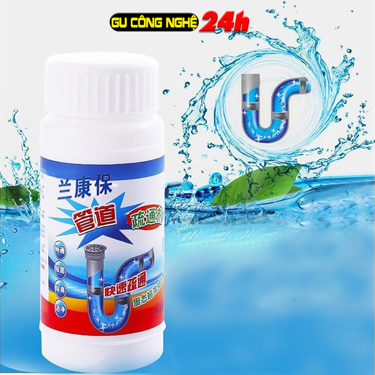 Bột Thông Cống Bột Thông Tắc Toilet Thông Bồn Rửa Bát Siêu Mạnh Hiệu Quả Tiện Lợi -dc5039