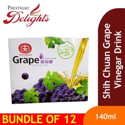 Shih Chuan Grape Vinegar Drink 140ml Bundle of 12