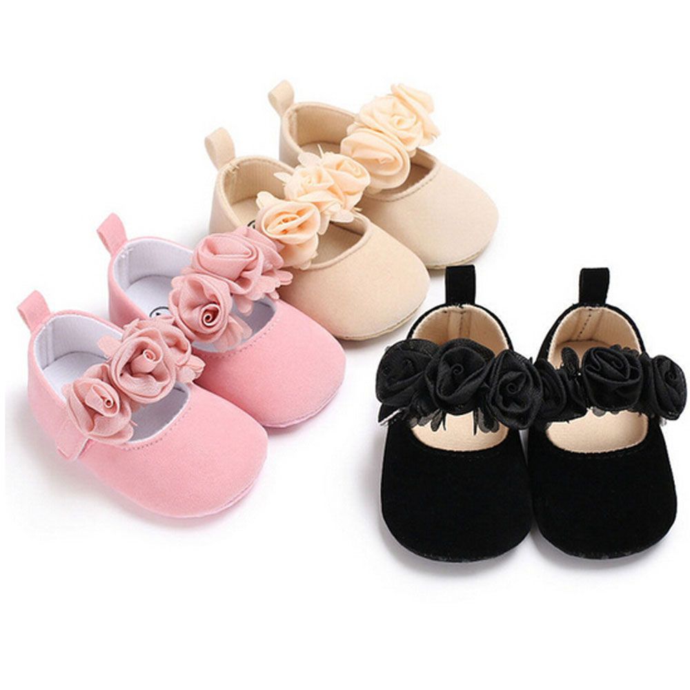 GLEOITE Girls Cute Anti-slip Toddler Soft Sole Baby Sneakers Baby Shoes