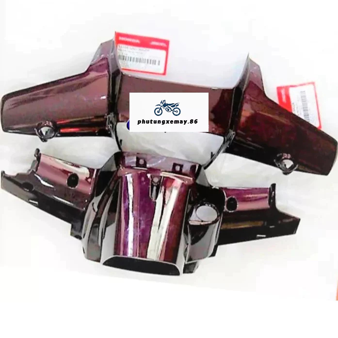 Vỏ Nhựa đầu trên dưới xe dream zin, Chi tiết dàn áo super dream việt đời đầu honda chính hãng |