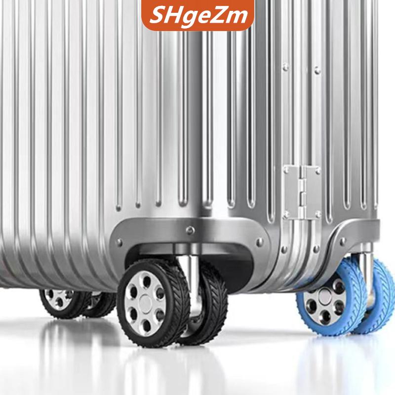 [COD] SHgeZm Silicone Suitcase Protective Cover Silent Suitcase Roller Transformation Replacement Universal Wheel Cover