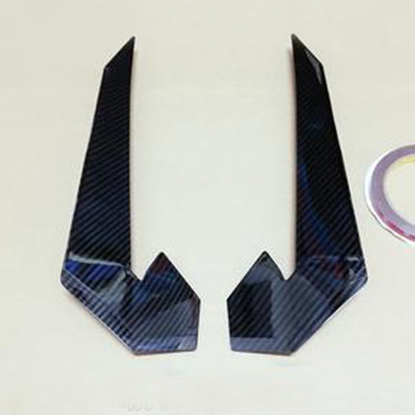 Cản trước xe hơi môi vây Splitter Spoiler canard miếng dán cho Honda Civic 10th Type-R 2019-2021