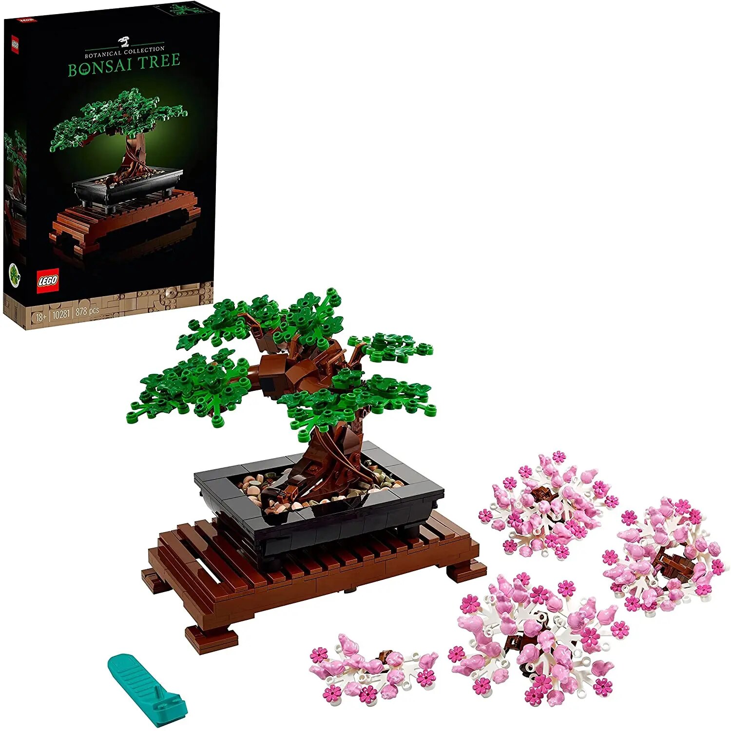 LEGO Creator Expert Bonsai Tree Set for Adults 10281 Home Décor DIY Projects, Botanical Collection