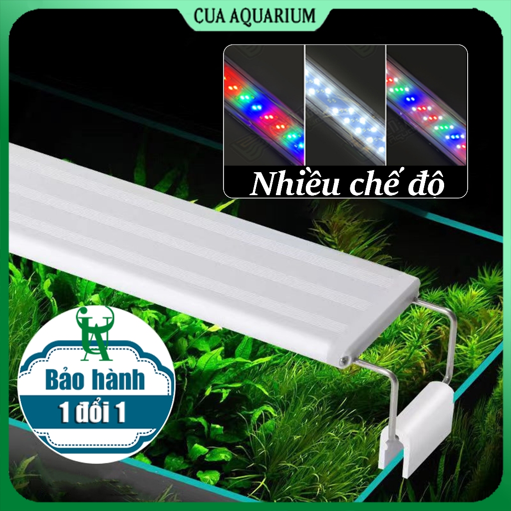 Đèn Led bể cá thủy sinh 1-3 chế độ QUANLONG cho hồ 20-120cm