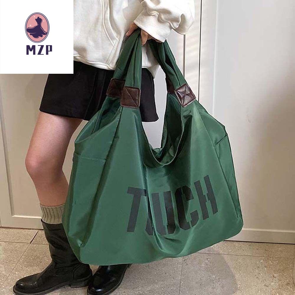 MZP Di động Túi Tote Vải Oxford Kích Thước Lớn Polyester Đa chức năng Túi đeo vai màu trơn Túi đeo nách Chống bắn nước Túi đựng đồ cho mẹ dung tích lớn Ngoài trời