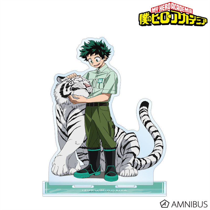 Móc Khoá Standee Tranh Kính Mô Anime My Hero Academia Midoriya Izuku Todoroki Shoto Trang Trí Bàn Họ