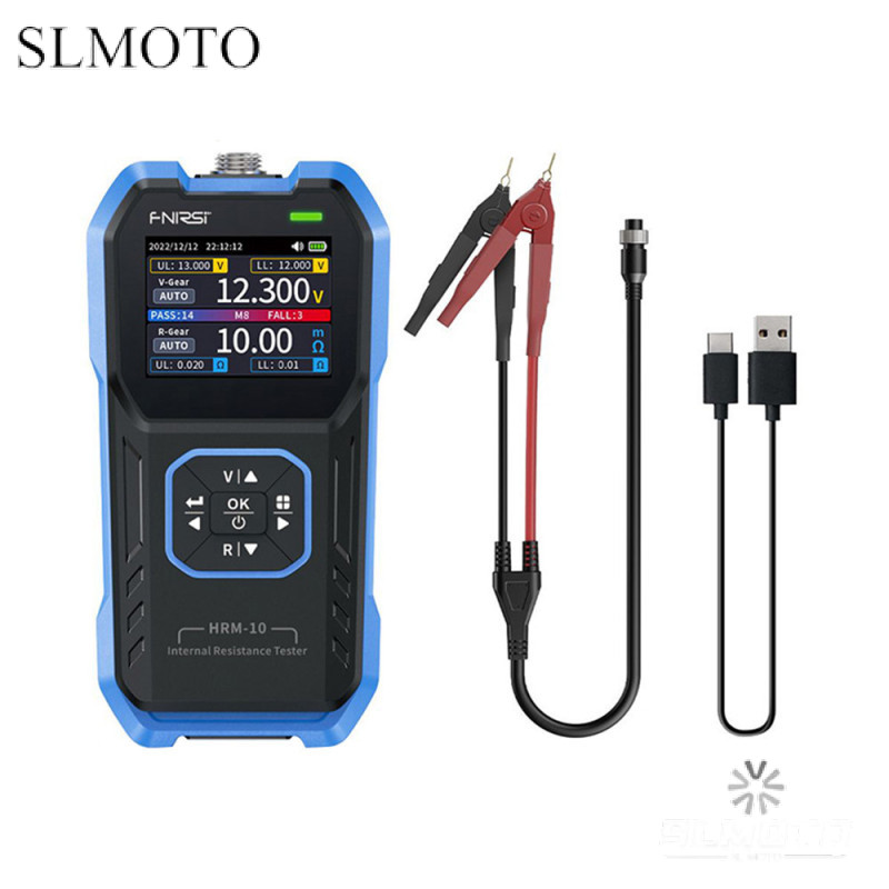 Fnirsi HRM-10 Pin Máy Kiểm Tra Điện Áp Bên Trong Điện Trở 18650 Axit Độ Chính Xác Cao Ac Lithium Chì Xe Pin Tụ Điện Thử