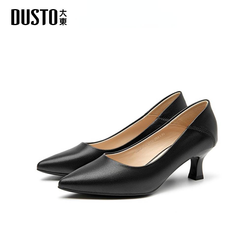DUSTO รองเท้าส้นสูงผู้หญิงฤดูกาล2024 ทรงหัวแหลม ส้นเข็ม สวมใส่สบายเรียบง่าย สวมใส่สบายเท้า เสริมส้น 5.5 CM ราคา 439 บาท*ส่งฟรี