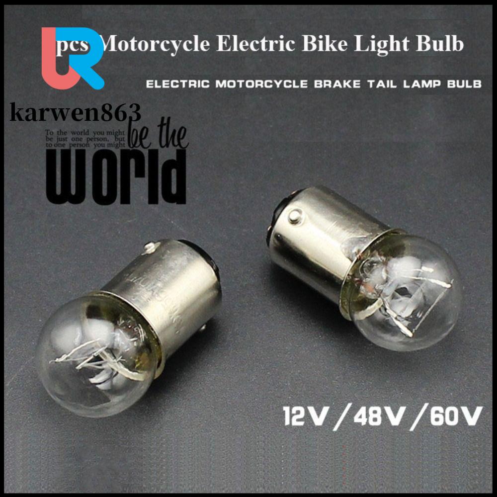 KARWEN863 2pcs 12V 48V 60V Bóng Đèn Xe Máy 2 phong cách Bóng đèn Mới Bóng đèn hậu Phụ tùng xe đạp đi