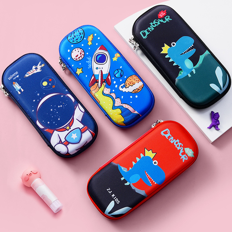 Ivan1 Learning box, children's case card, pencil case, learning stationery bag, large capacity and printing Pencil Cases & Boxes