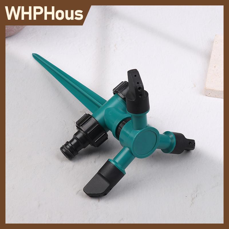 WHPHous สปริงเกอร์ฉีดน้ำในสวนแบบ3ส้อมหมุนอัตโนมัติ360องศาสำหรับสนามหญ้า ราคา 50 บาท*ส่งฟรี