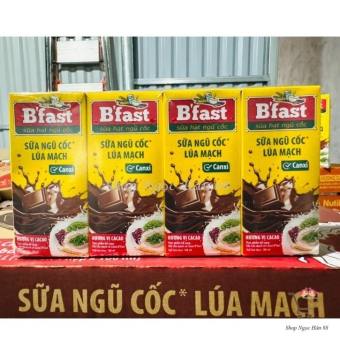 Lốc 4 Hộp Sữa Ngũ Cốc Lúa Mạch B’fast Vị Ca Cao Hộp 180ml