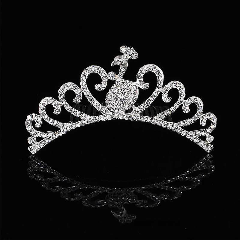 Princess Rhinestone Tiaras Crown Headband Light Luxurious Elegant Headpiece Makeup Accessories for Almost All Hair Styles TF-Mau-VN