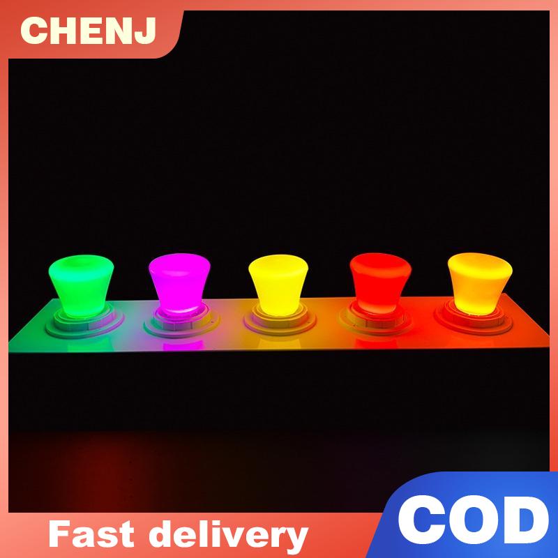 CHENJ หลอดไฟ LED E27 2W สีแดงฟ้าสีเขียวสีชมพูสีเหลืองสีขาว8สี360 ลำแสงหลากสี Ac220v ตกแต่งประหยัดพลังงาน240V ราคา 19 บาท*ส่งฟรี