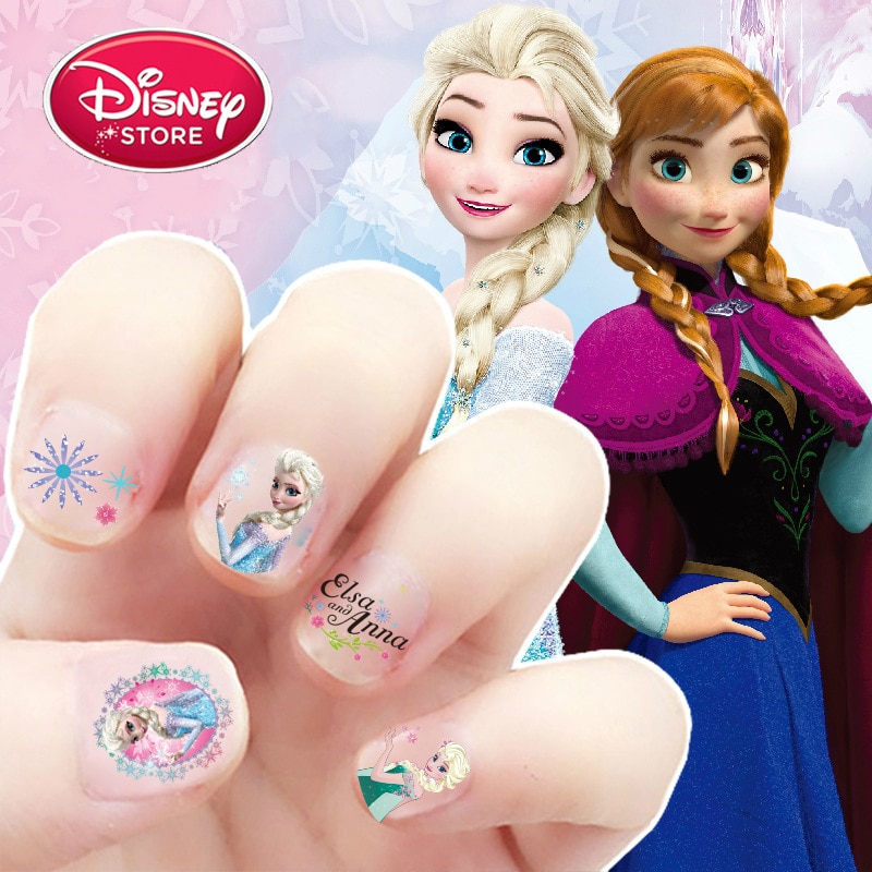 Disney Frozen Elsa Anna Makeup Toys Nail Sticker Disney Princess Sofia