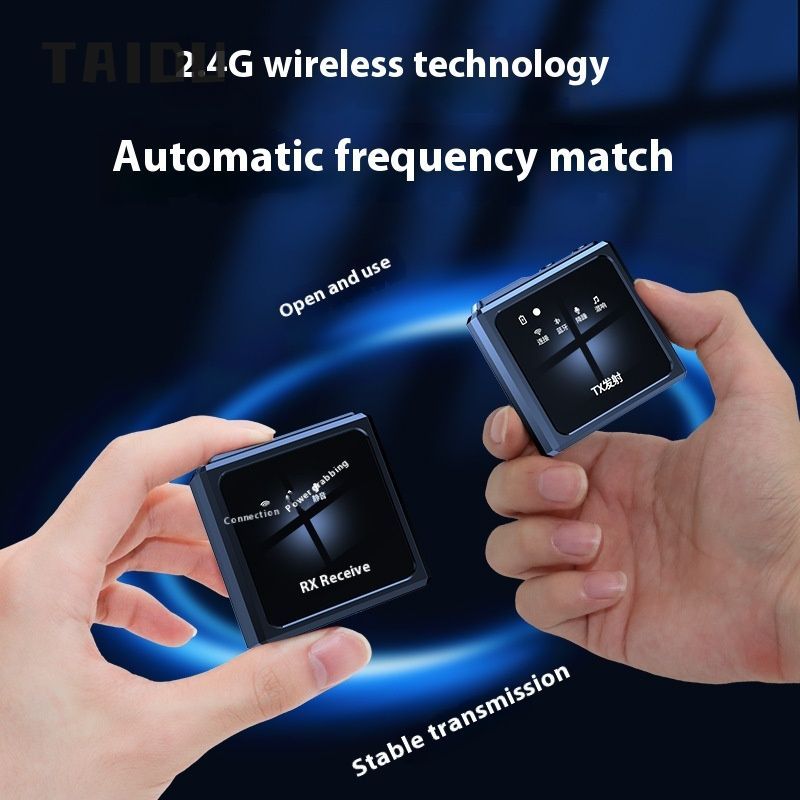 TAIDU Wireless Microphone with Superior Sound, 20Hz-20KHz Frequency Response, and Long-Lasting Battery ราคา 269 บาท*ส่งฟรี
