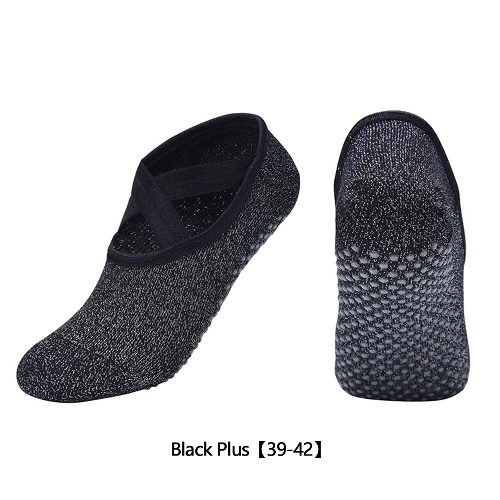 1Pair Yoga Socks for Women Non-Slip Grips & Straps, Ideal for