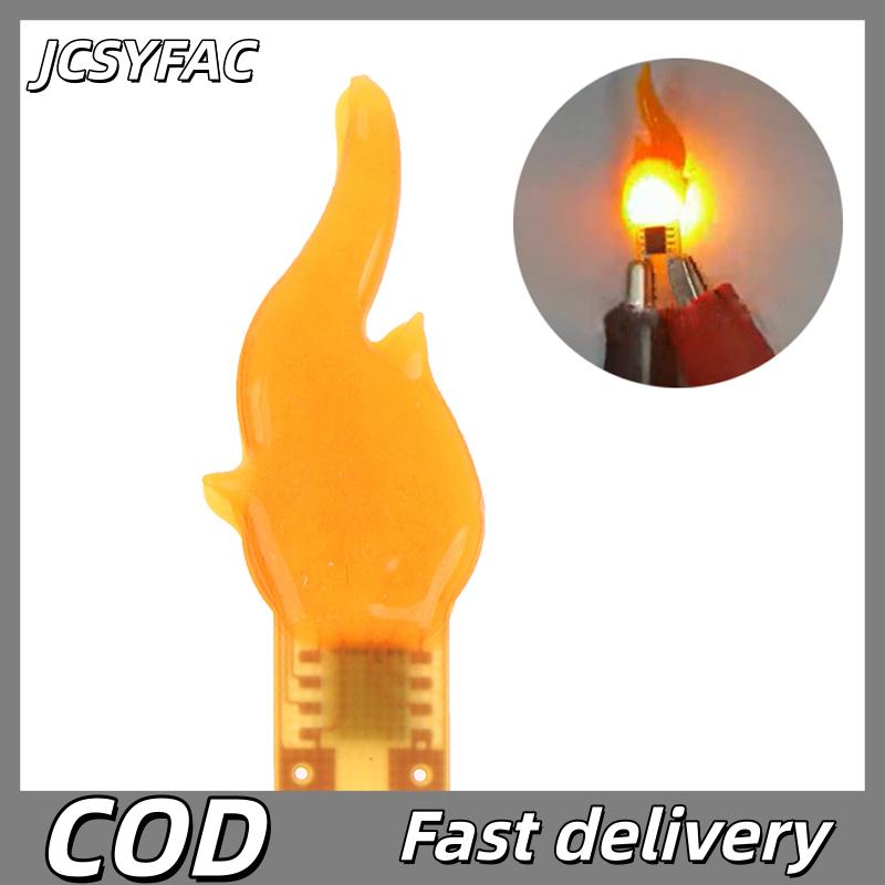 JCSYFAC 3V LED cob แฟลชเทียนยืดหยุ่น2200K DIODE Light ตกแต่งหลอดไฟอุปกรณ์เสริม DIY candle Light Parts